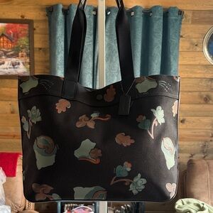Coach Dreamy Leaves Canvas and Leather Tote -NWT